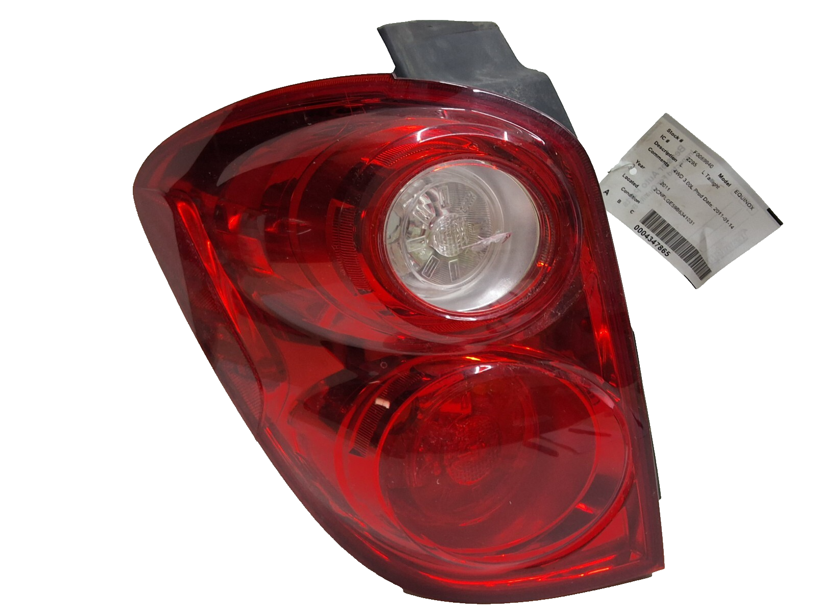 10 11 12 13 14 15 Chevy Equinox left tail light assembly OEM damaged - $24.74