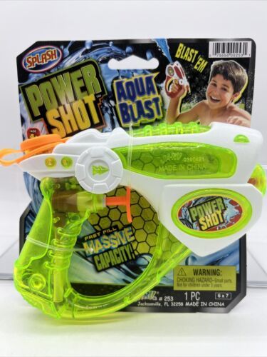 Power Shot Aqua Blast Water Pistol Gun Splash Children&#39;s Squirt Toy Ja-Ru - $7.20