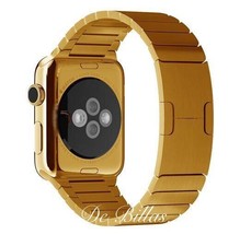 24K Gold Plated 42MM Apple Watch Series 3 With Gold L Ink Band Lte Gps - £556.33 GBP