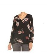 Womens large Chelsea and theodore blouse autumn falling floral - $628.30 MXN