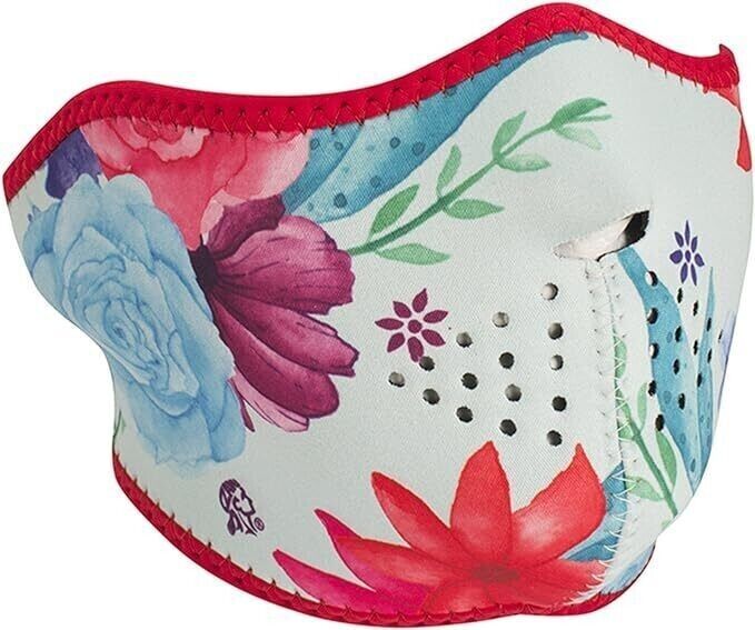Zan Adult Half-Face Neoprene Mask Watercolor Floral  Cool Weather Activi... - $7.99