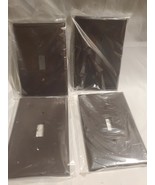 Four Jumbo Bakelite Brown Switche Plates  - $405.12 MXN