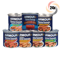 24x Cans Armour Star Variety Flavor Vienna Sausages | 4.6oz | Mix &amp; Match! - £37.21 GBP