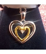 The Danbury mint double heart pendant - €38,88 EUR