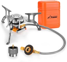 Wadeo Camping Gas Stove, 3700W Portable Backpacking Stove With Piezo Ign... - $32.98