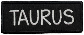 Taurus Zodiac Embroidered Iron On Patch Choose Hook &amp; Loop or Iron On - £4.39 GBP+