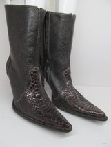 Los Altos Womens Westernwear Brown Reptile Boots Mismatched Size 25 And ... - $39.00