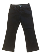 Ralph Lauren Jeans Co Pants Womens Size 4P Black Denim Lauren Petite Dar... - $18.69