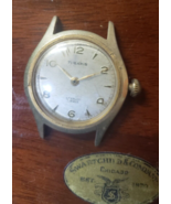 Vintage 1950's 60's Tugaris Incabloc 17J Men's Watch Movement Waterproof... - $45.59