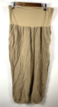 Soft Surroundings Pants Maternity Size Large Womens Wide Loose Leg Linen... - $33.23
