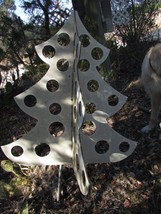 CHRISTMAS TREES rigid fiberglass white gelgoat 3-D freestanding approx 4... - $148.50