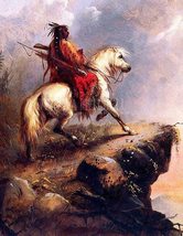Crow Chief on The Lookout By ALFRED J. Compatible with MILLER GLICEE PRI... - $441.97