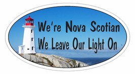 Nova Scotia Bumper Sticker or Helmet Sticker D2910 Peggy's Point Lighthouse - $1.39+