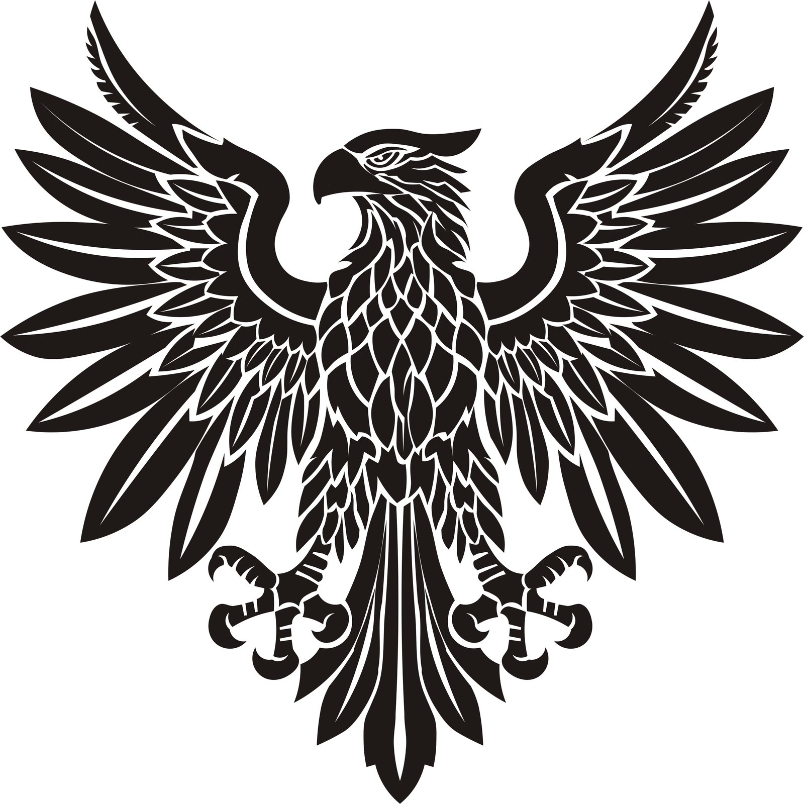 Eagle  heraldic eagle eagle of the roman legion SVG. dxf, PNG. EPS. jpg ... - $3.50