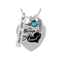 Always In My Heart Cremation Urn - Love Charms™ Option - $29.95