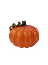 Art Glass Pumpkin w Coiled Stem Hand Blown Orange - $1,117.29 MXN