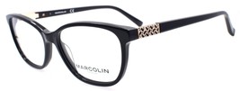 Marcolin MA5030 001 Women&#39;s Eyeglasses Frames Cat Eye 53-15-145 Black - £38.85 GBP