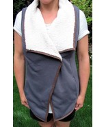 Columbia Sportswear Wool Lined Button Vest Size Medium Grey and Brown Ed... - $185.63 MXN