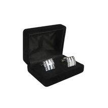 Men J.Valintin Cufflinks Vitorofolo for French Cuff Shirt V39-71 Silver Diamond image 2