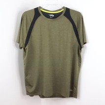 MTA Sport Men&#39;s XL  Khaki Olive Green Polyester Stretch Athletic Casual T-Shirt - £6.39 GBP