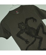 CRAZY DANCING ANGRY APE / MONKEY T-SHIRT ~ Sz Small ~ VGC ~ Olive Drab c... - £7.74 GBP