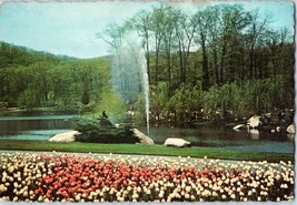 Sterling Forest Gardens, Flamingo Lake New York Postcard - £5.41 GBP