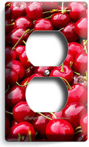 SWEET RED FARM CHERRIES OUTLET WALL PLATES KITCHEN DINING ROOM HOME CAFF... - £8.78 GBP