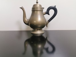 Gorgeous Vintage Brass Teapot Coffee Pot Middle Eastern Rare - $46.39