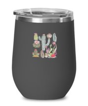 Wine Tumbler Stainless Steel Insulated Funny Cactus Botanical Plant  - £19.66 GBP