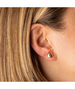 14K Yellow Gold Volleyball Sports Stud Earrings - $164.62 CAD