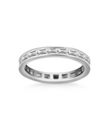 Baguette Diamond Eternity Ring/1.00 carat diamond wedding band 14k white... - £3,556.13 GBP+