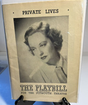 Playbills Broadway Show Private Lives Tallulah Bankhead Plymouth Theater 11/1/48 - £26.06 GBP