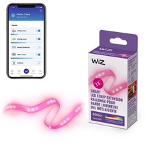 WiZ 3FT RGB Wi-Fi LED Smart Color Changing Light Strip Extension - Conne... - $11.61 CAD