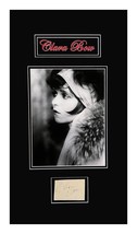 Clara Bow Original Autograph Page Cut Museum Framed Ready to Display - £1,094.38 GBP
