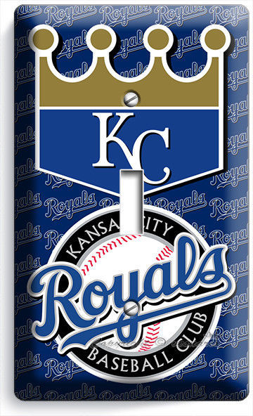 KANSAS CITY ROYALS KC BASEBALL SINGLE NEW LIGHT SWITCH WALL PLATE COVER MAN CAVE