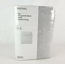 Ikea SPJUTVIAL Duvet Cover w/ 2 Pillowcases Light Gray Mélange King 604.... - $96.01