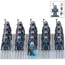 Star Wars Death Watch Mandalorian Army Lego Compatible Minifigures Bricks 21Pcs - £25.79 GBP