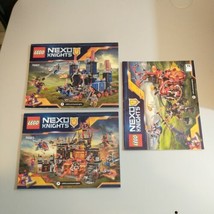 Lot of 3 Lego Nexo Knights 70323-70317-70316 Instruction Manuals Only *NO PARTS* - £12.02 GBP