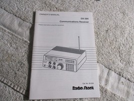 Radio Shack DX-394 Communications Receiver Owner&#39;s Manual original - $19.79