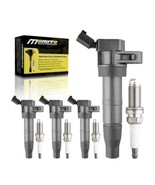 4Pack UF611 Ignition Coils &amp; Spark Plugs For Hyundai Sonata Genesis Coup... - $29.69