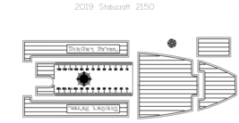 2019 Stabicraft 2150 Floor Swim Platform Pad Boat EVA Teak Decking 1/4&quot; 6mm - £549.99 GBP