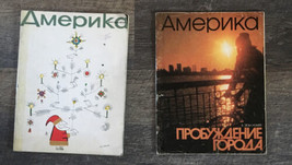 Two Vintage Magazines “America “ Published By USA Government Russian Language - $367.50