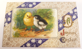 A JOYOUS EASTER Circa 1910 Baby BIRD Chicks Religious HOLIDAY Embossed P... - £11.78 GBP