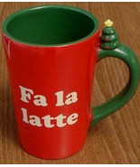 Christmas Holiday Mug - Fa La Latte - BRAND NEW - see details - SUPER CU... - £7.86 GBP