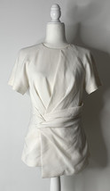 Alexander Wang women’s size 2 white short sleeve blouse j2 - £53.25 GBP