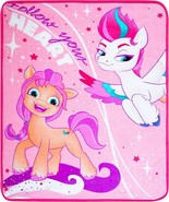 My Little Pony Starry Dreams Plush Throw Blanket Measures 46 x 60 Inches - $16.78