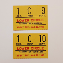 Vtg Ticket Stubs Ringling Brothers Barnum Bailey Circus 1969 Washington ... - $24.00