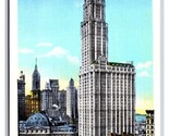 Woolworth Building New York City NYC NY UNP WB Postcard F21 - $2.92