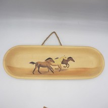 Handpainted Horses Wall Hanging Home Decor - £46.96 GBP