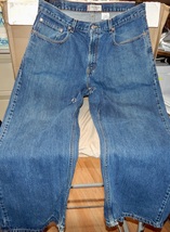 Levis Jeans Mens Size 36 X 29 Loose Straight Leg 569 Husky Distress Blue 234M - £18.83 GBP